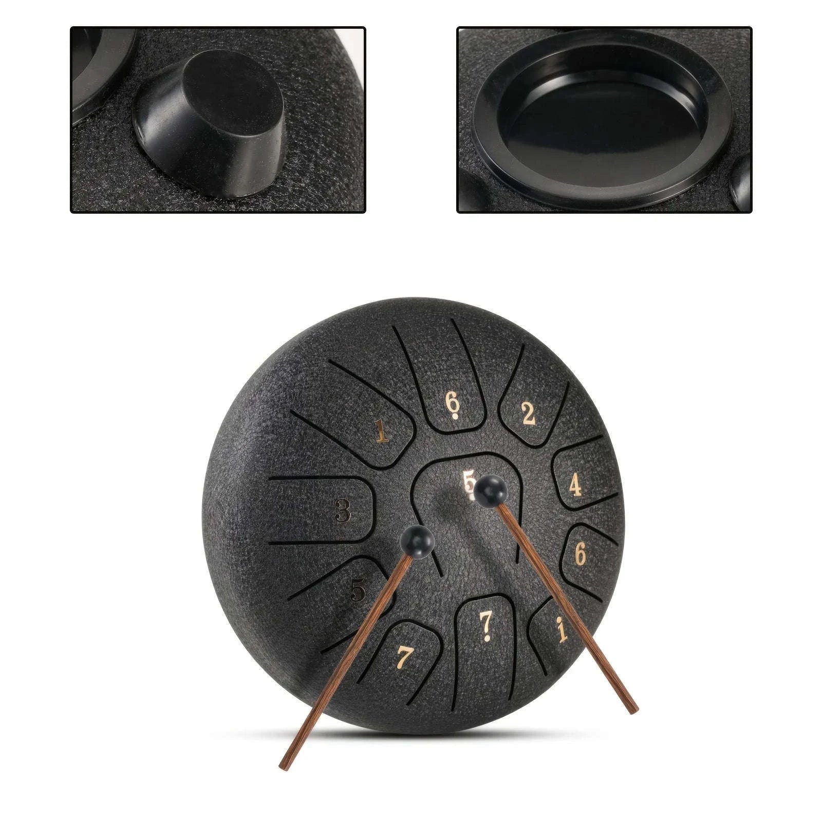 6-Inch Steel Tongue Drum Gift Set with Accessories - Image 9