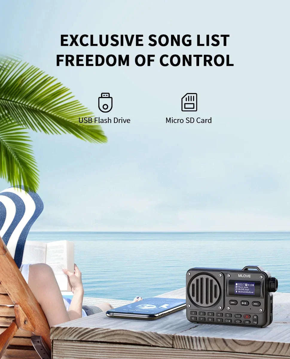 BV800 Portable Bluetooth Speaker with FM Radio and USB Playback - Image 11