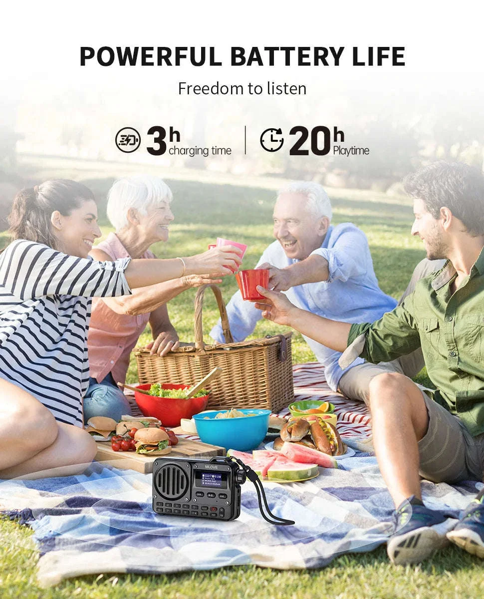 BV800 Portable Bluetooth Speaker with FM Radio and USB Playback - Image 17