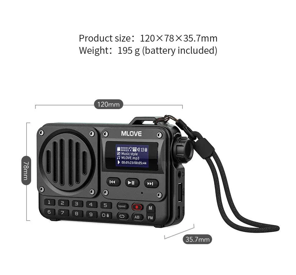 BV800 Portable Bluetooth Speaker with FM Radio and USB Playback - Image 19