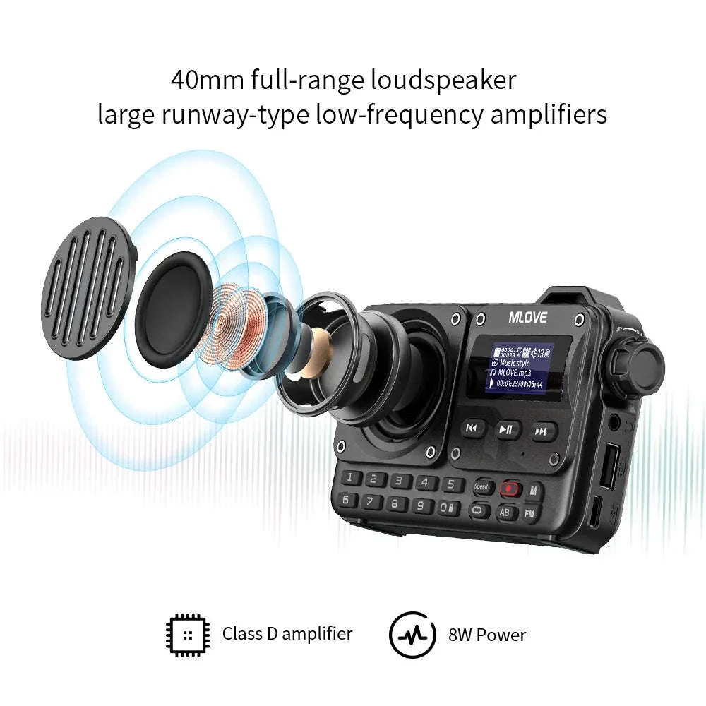 BV800 Portable Bluetooth Speaker with FM Radio and USB Playback - Image 2