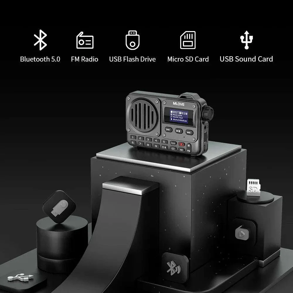 BV800 Portable Bluetooth Speaker with FM Radio and USB Playback - Image 3