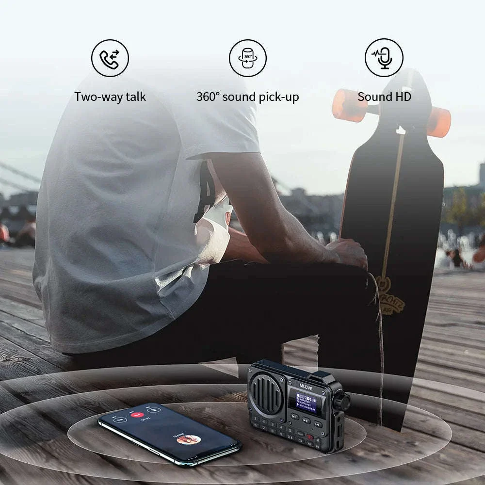 BV800 Portable Bluetooth Speaker with FM Radio and USB Playback - Image 4