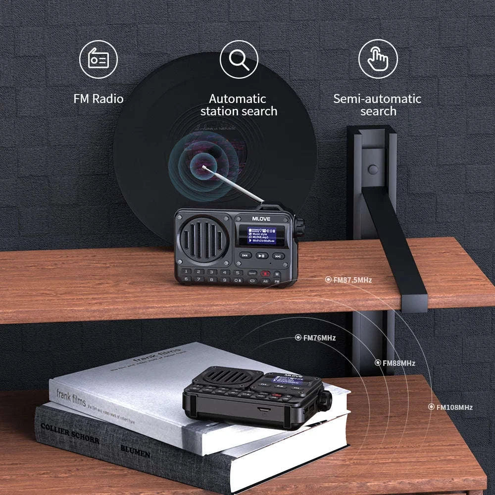 BV800 Portable Bluetooth Speaker with FM Radio and USB Playback - Image 5