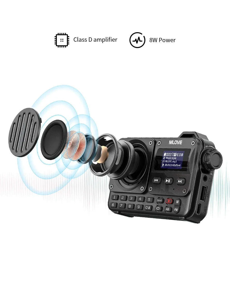 BV800 Portable Bluetooth Speaker with FM Radio and USB Playback - Image 9