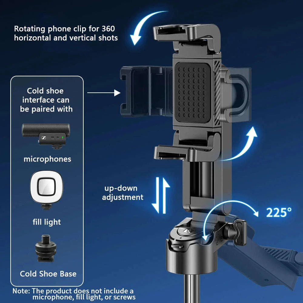 Multifunctional Mobile Selfie Stick Tripod with Bluetooth Remote - Image 5