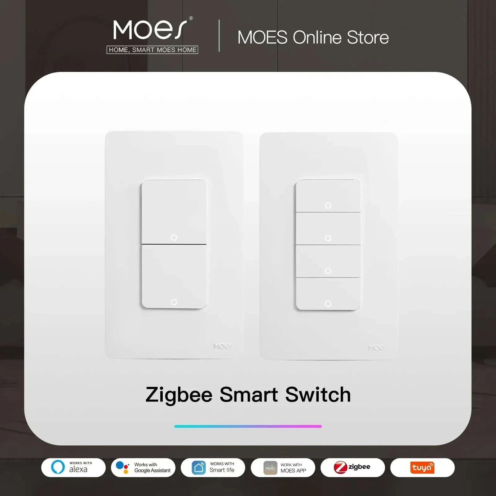 MOES Tuya ZigBee Smart Light Switch for Smart Home Control