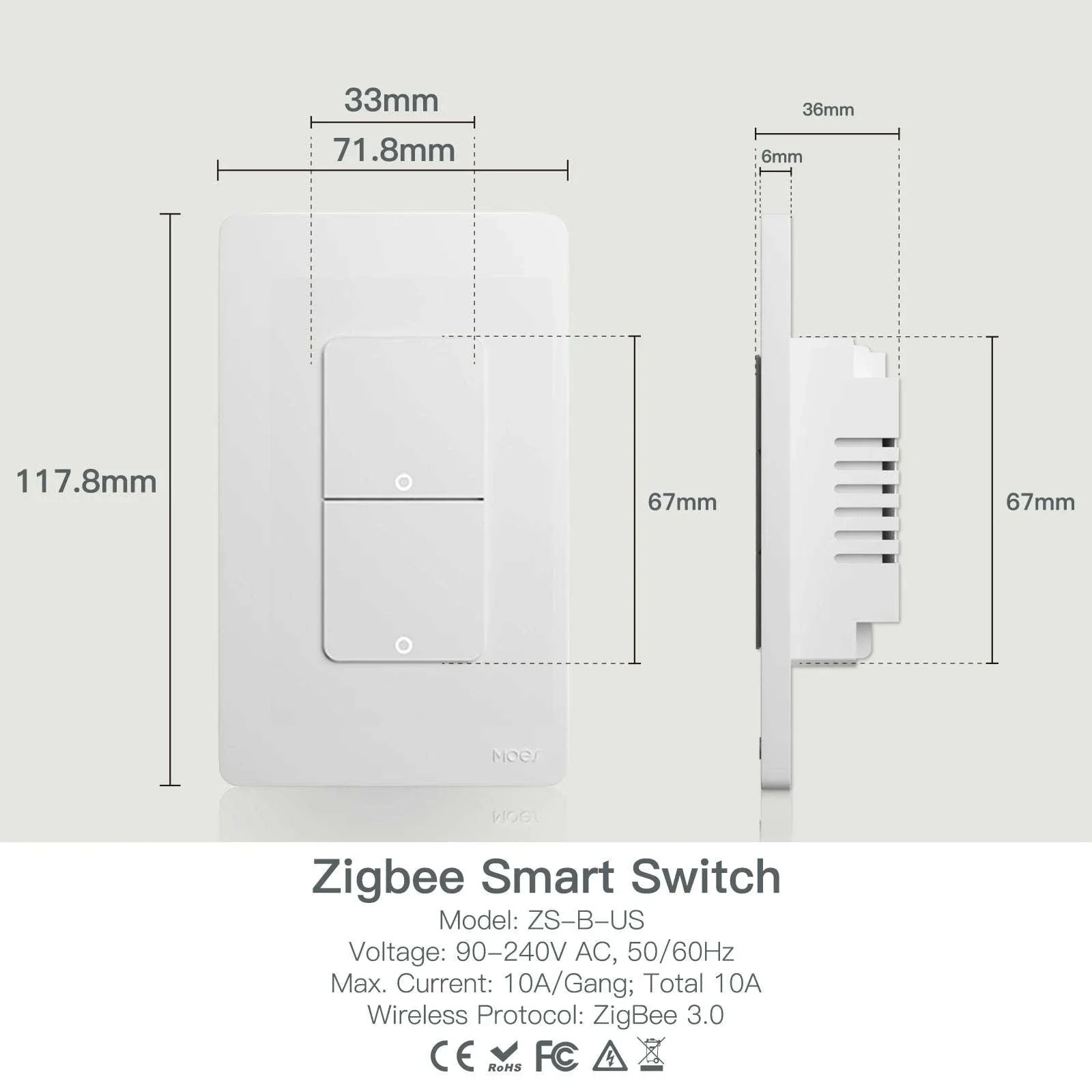 MOES Tuya ZigBee Smart Light Switch for Smart Home Control - Image 24