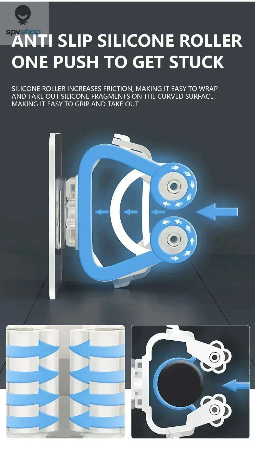 Self-Adhesive Mop Holder Wall-Mounted Organizer for Tools - Image 10