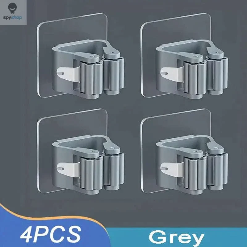 Self-Adhesive Mop Holder Wall-Mounted Organizer for Tools - Image 27