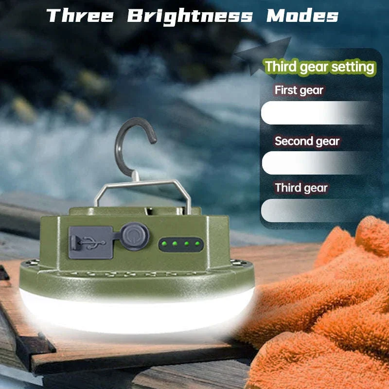 9900mAh Rechargeable Camping Lantern with Magnet and USB Charging - Image 14