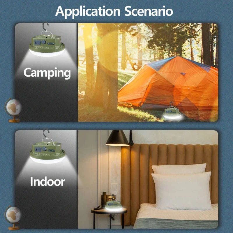 9900mAh Rechargeable Camping Lantern with Magnet and USB Charging - Image 18