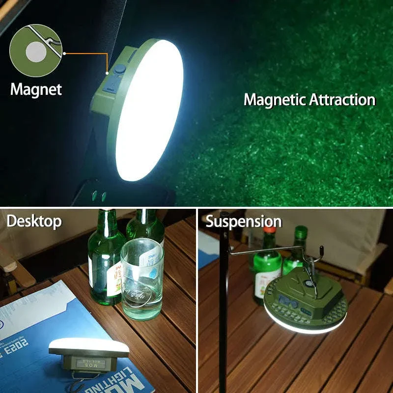 9900mAh Rechargeable Camping Lantern with Magnet and USB Charging - Image 5