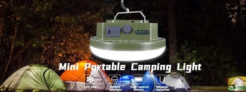 9900mAh Rechargeable Camping Lantern with Magnet and USB Charging - Image 7