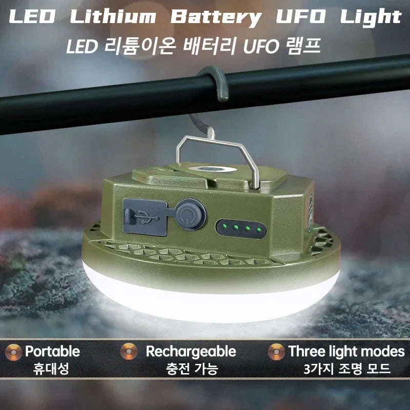 9900mAh Rechargeable Camping Lantern with Magnet and USB Charging - Image 9