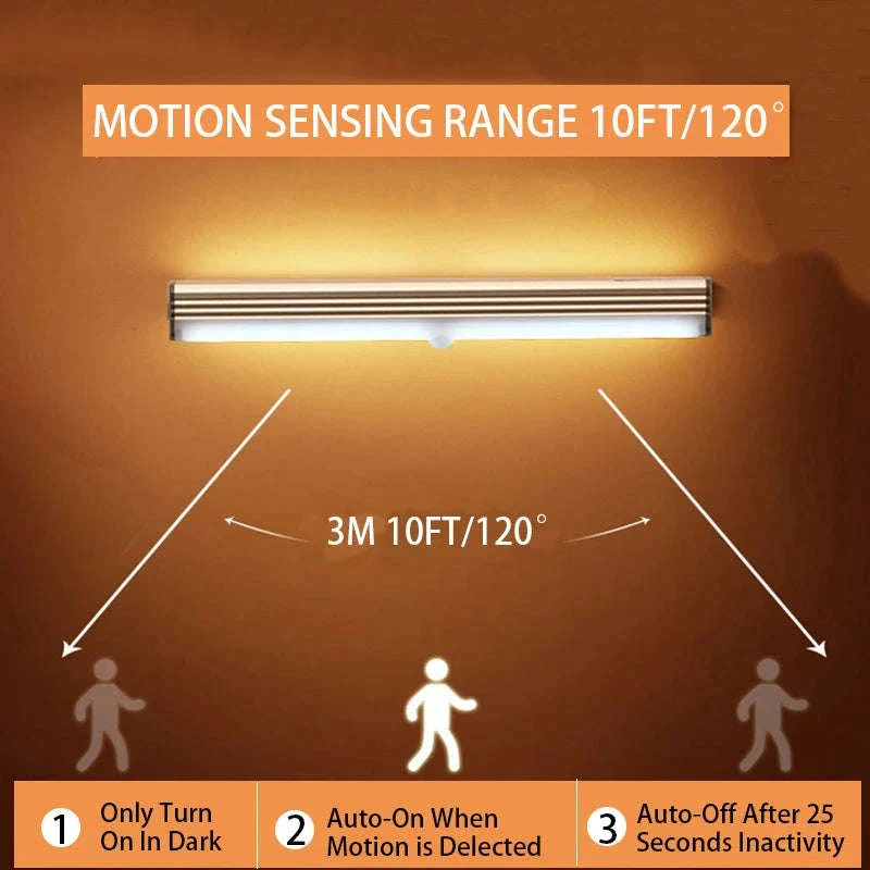 Wireless Rechargeable Motion Sensor Light for Dark Spaces - Image 3