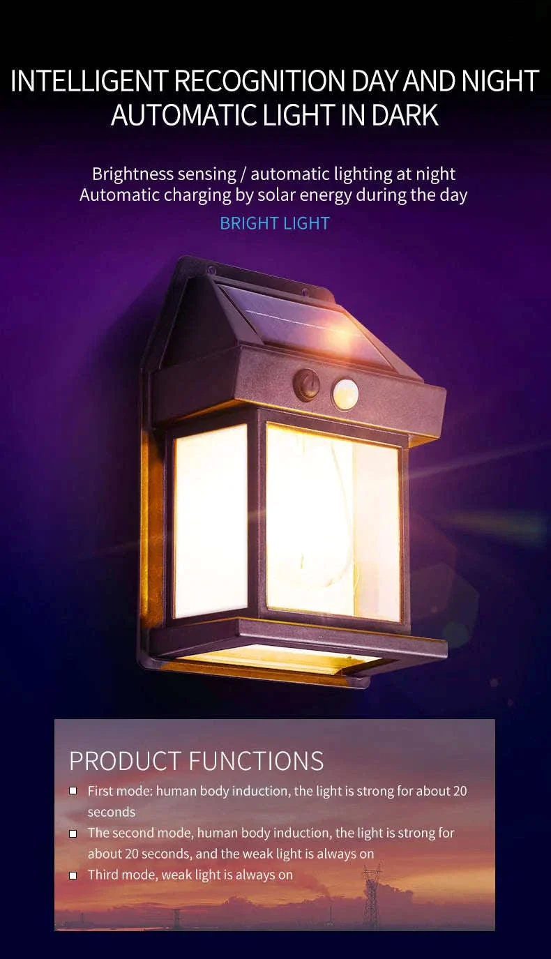 Motion Sensor Solar Tungsten Night Lamp for Outdoor Spaces - Image 11
