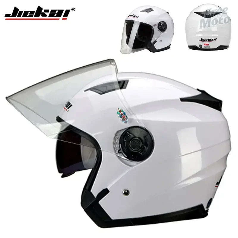 Motorcycle Half Helmet with Dual Visor UV Protection Lightweight - Image 6