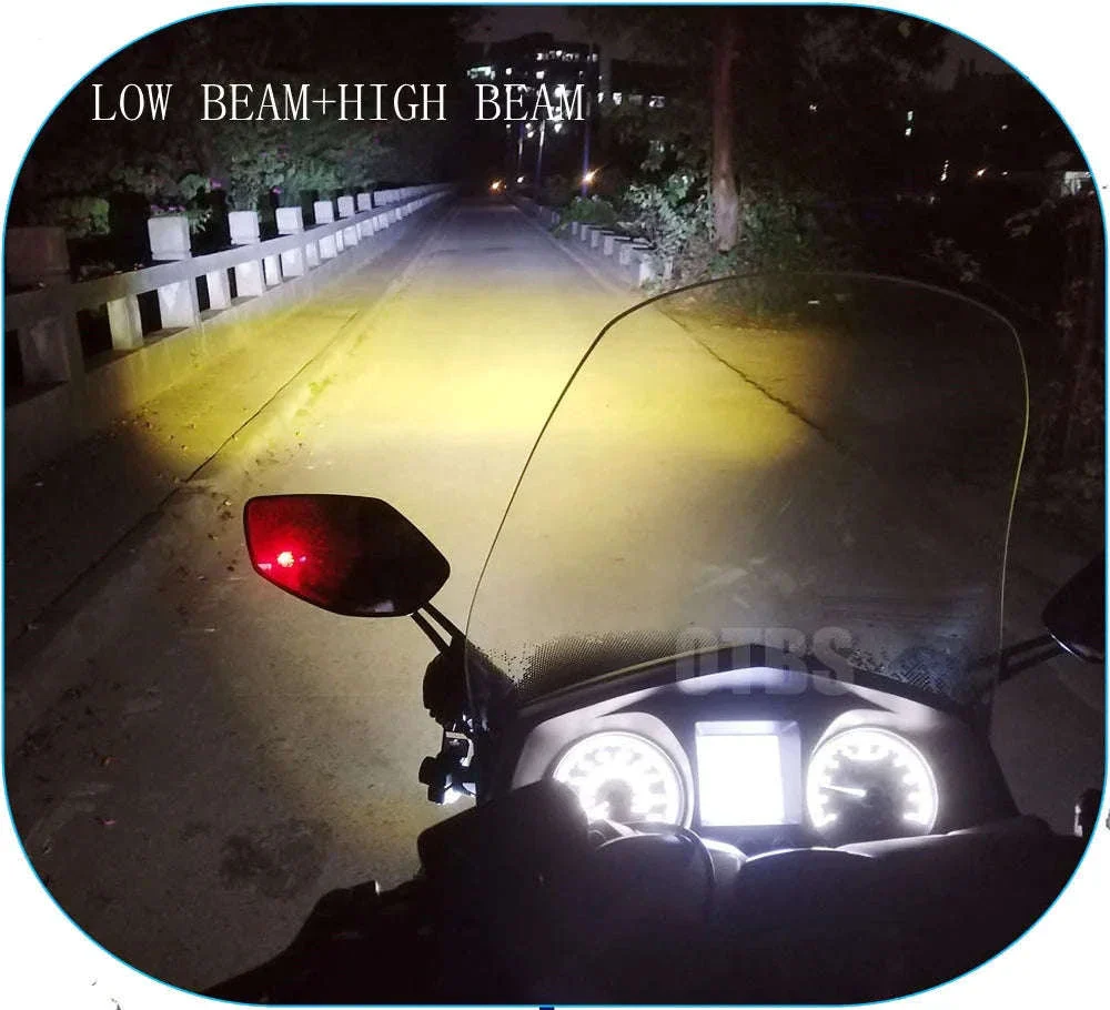 Dual-Color LED Motorcycle Fog Lights for Clearer Riding - Image 10