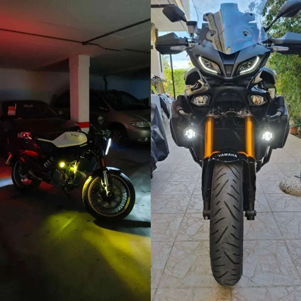 Dual-Color LED Motorcycle Fog Lights for Clearer Riding - Image 14