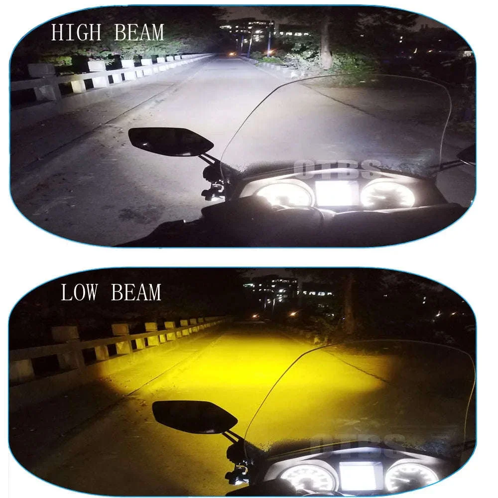 Dual-Color LED Motorcycle Fog Lights for Clearer Riding - Image 9