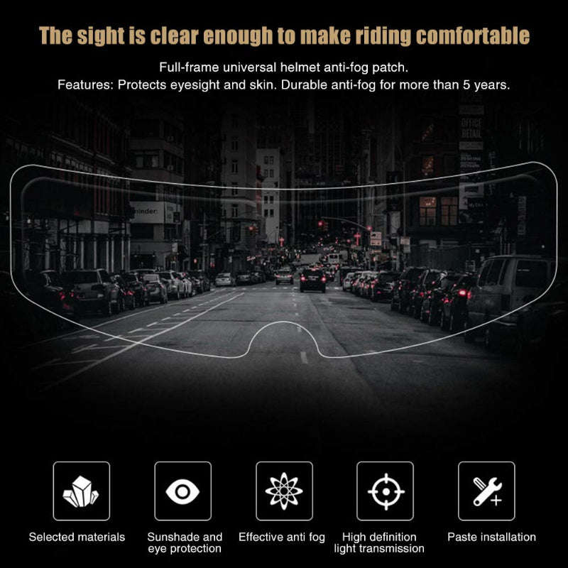 Rain and Fog Helmet Film for Clear, Fog-Free Riding - Image 10