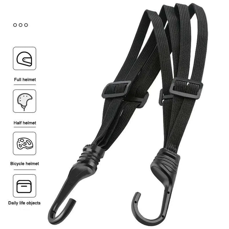 Motorcycle Helmet Fixed Strap for Secure Back-Seat Carrying - Image 2