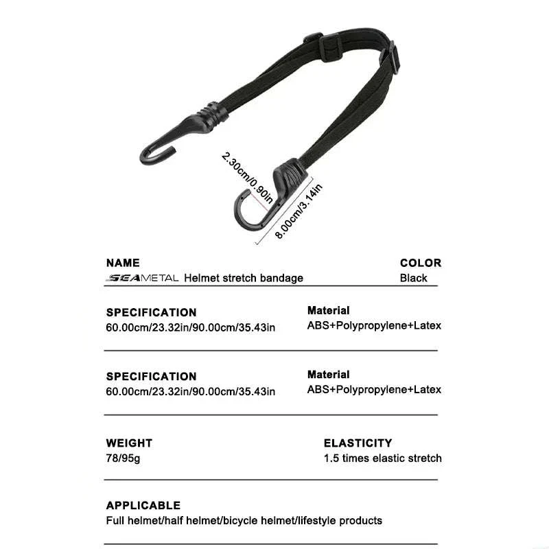 Motorcycle Helmet Fixed Strap for Secure Back-Seat Carrying - Image 5