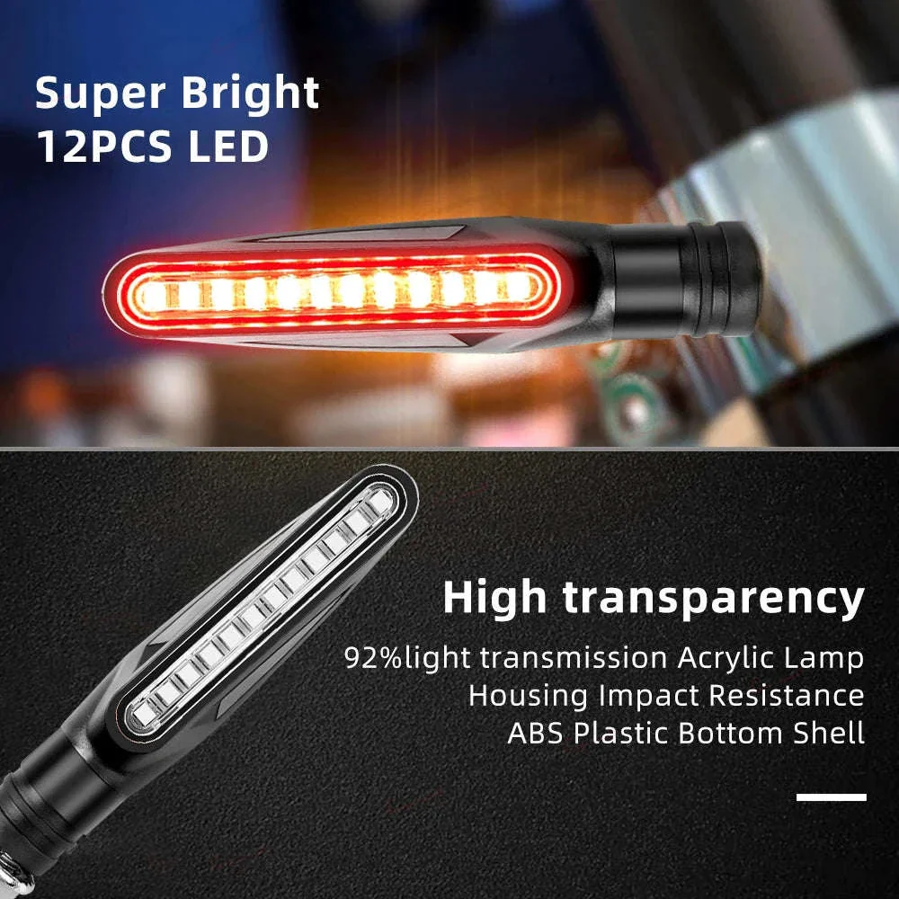 Motorcycle LED Turn Signal & Brake Light Kit - Image 12