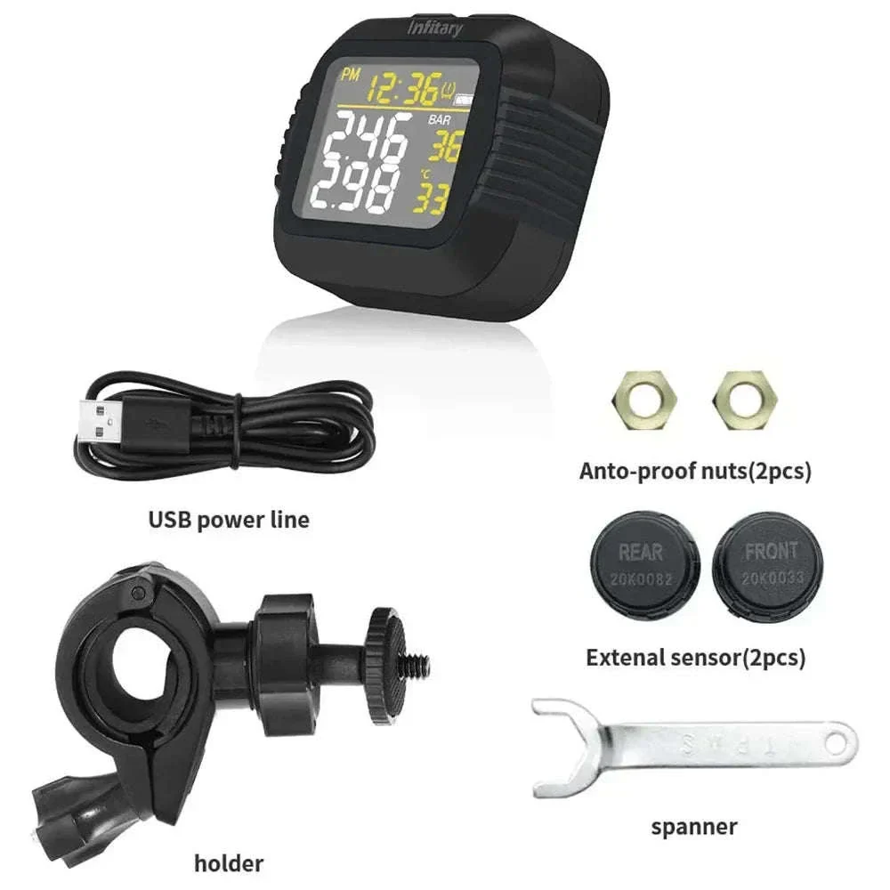 Motorcycle Tire Pressure Monitor with Real-Time Alerts - Image 12