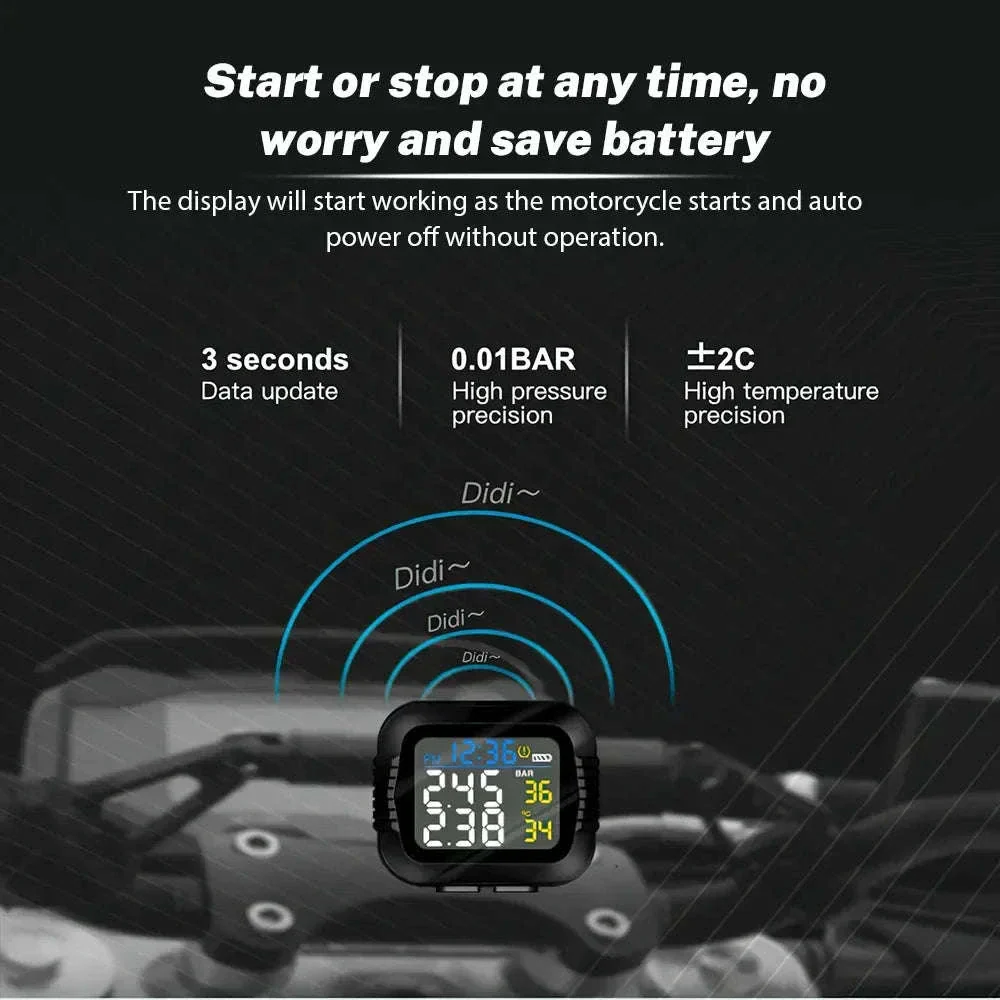 Motorcycle Tire Pressure Monitor with Real-Time Alerts - Image 16
