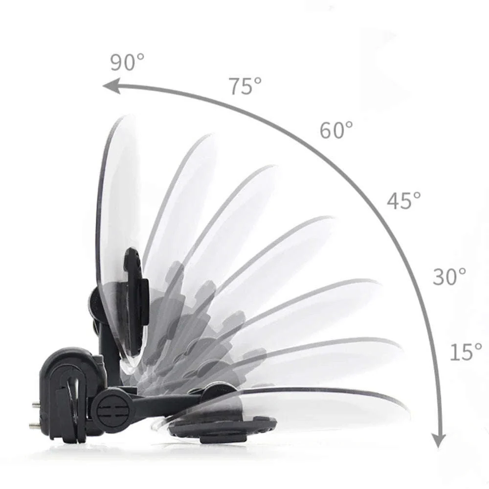 Universal Motorcycle Windshield Extension Spoiler Deflector - Image 2