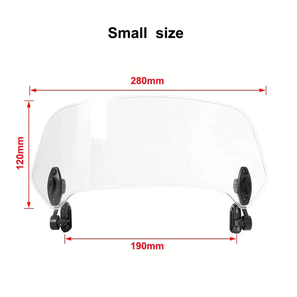Universal Motorcycle Windshield Extension Spoiler Deflector - Image 5