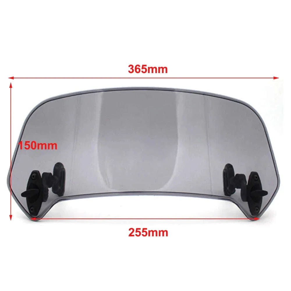Universal Motorcycle Windshield Extension Spoiler Deflector - Image 6