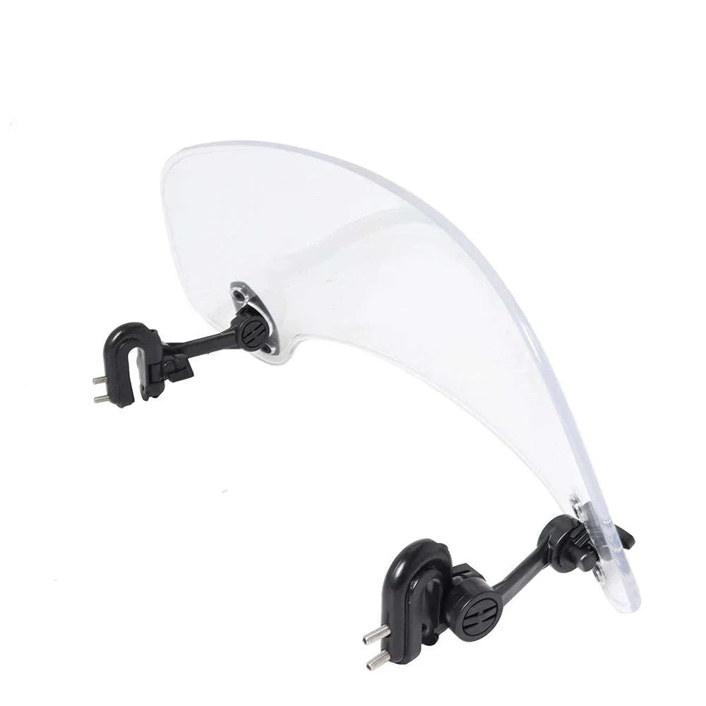 Motorcycle Windshield Extension Spoiler for Wind Protection - Image 3