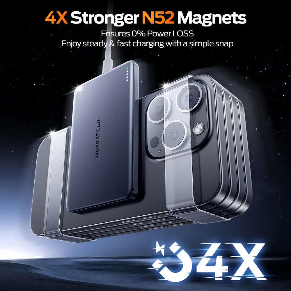 MOVESPEED S10 Magnetic 10000mAh Power Bank for Fast Charging - Image 4