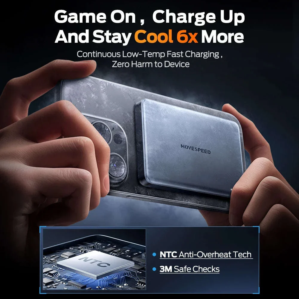 MOVESPEED S10 Magnetic 10000mAh Power Bank for Fast Charging - Image 5