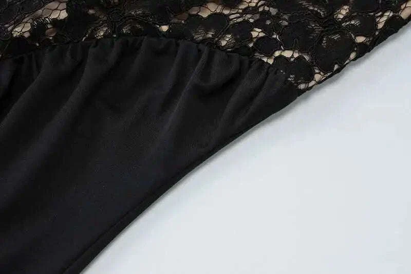 Lace Halter Backless Dress for Women in Elegant Maxi Fit - Image 24