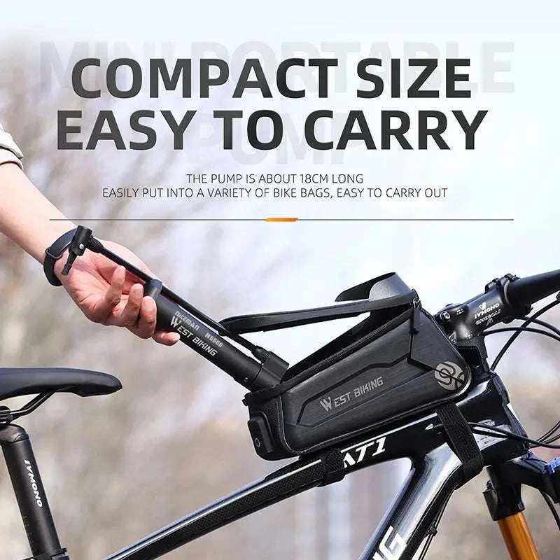 MTB Bicycle Pump 80 PSI Manual Floor Inflator - Image 4