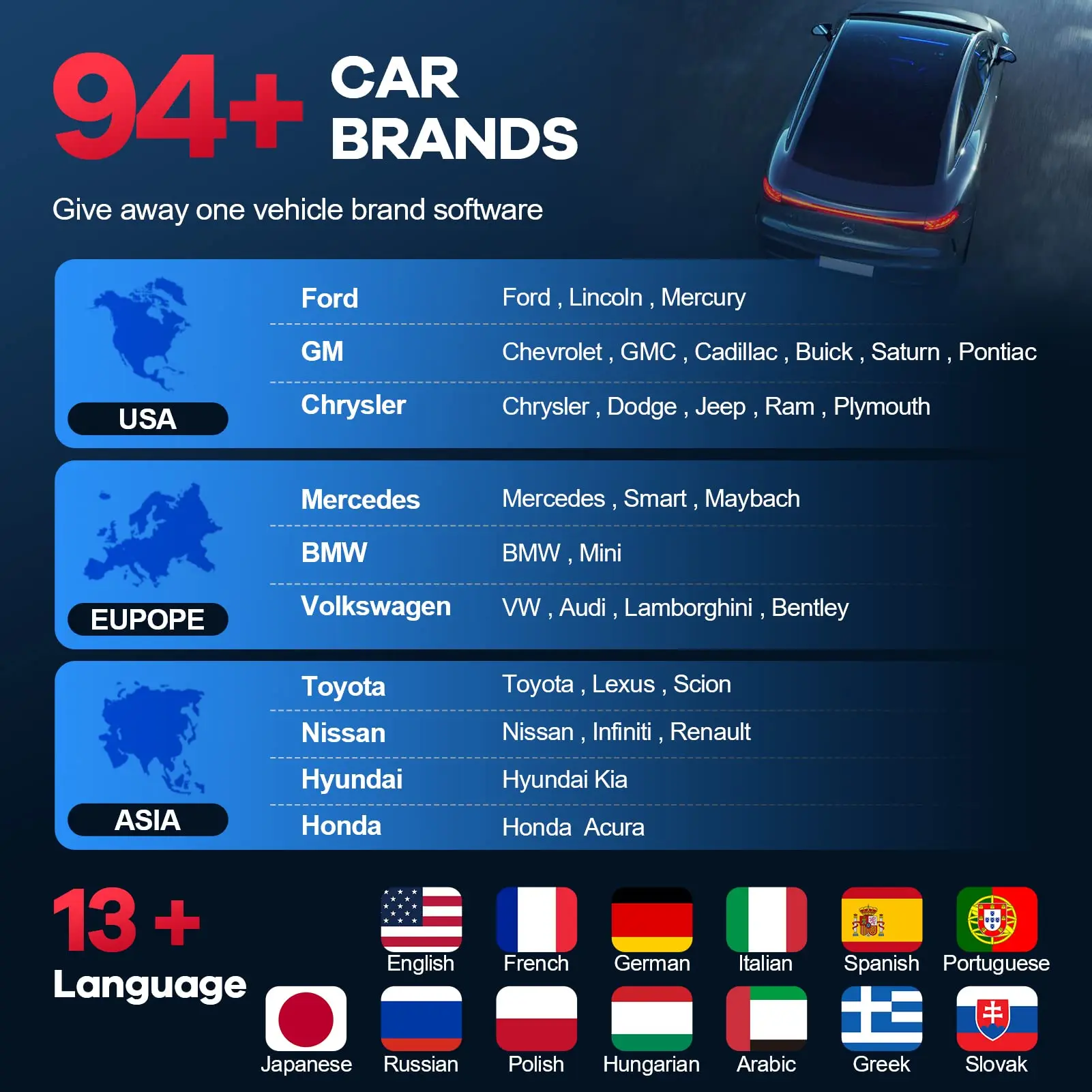 OBD2 Bluetooth Diagnostic Tool Full System Scanner with 15 Reset Functions - Image 13