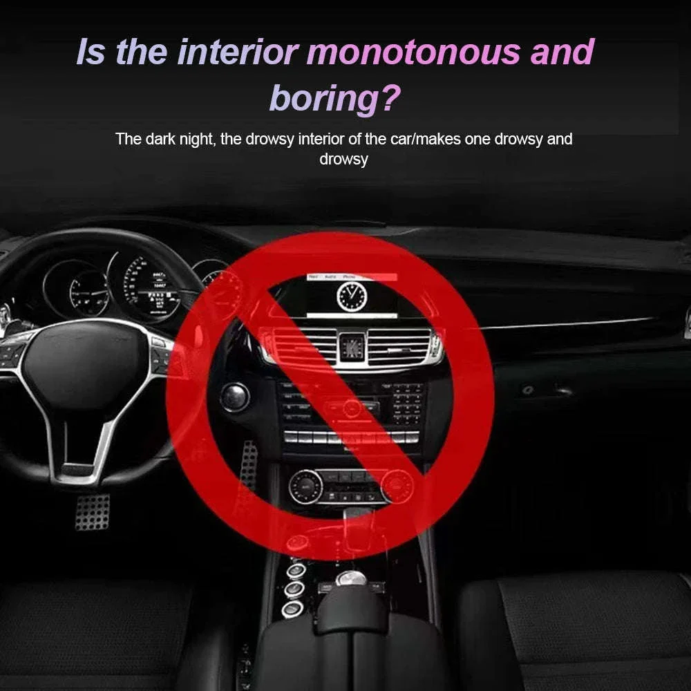 Multi-Color Wireless LED Car Light for Interior Mood Lighting - Image 11