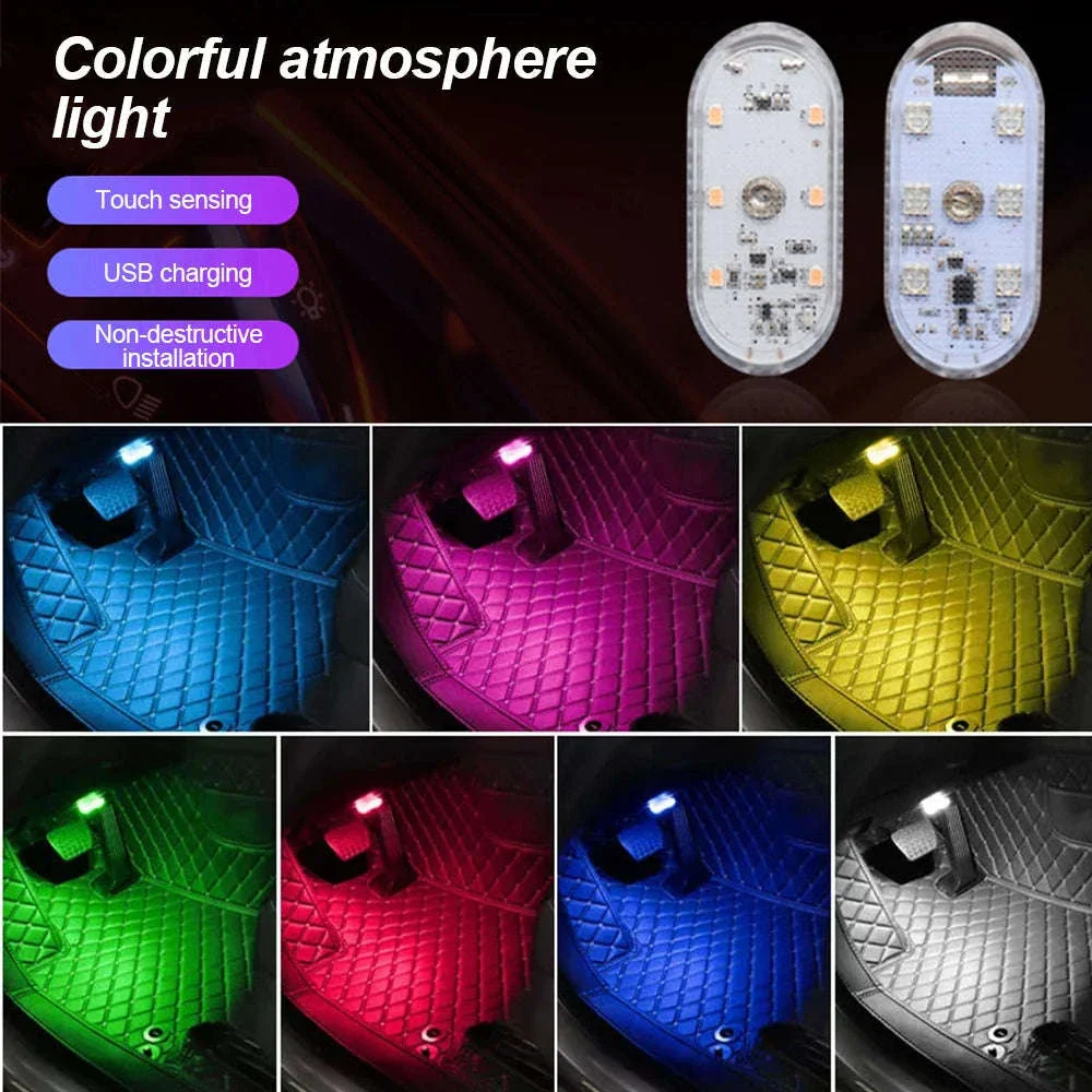 Multi-Color Wireless LED Car Light for Interior Mood Lighting - Image 15