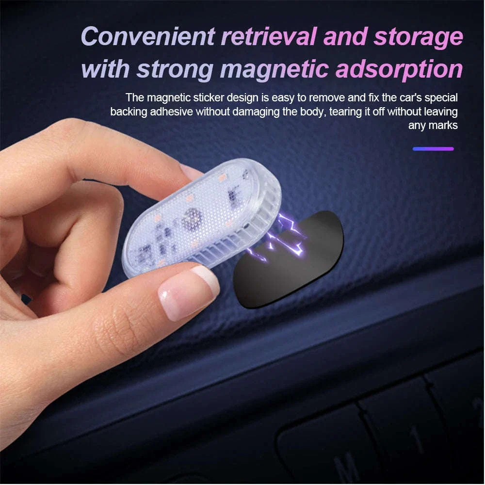 Multi-Color Wireless LED Car Light for Interior Mood Lighting - Image 3