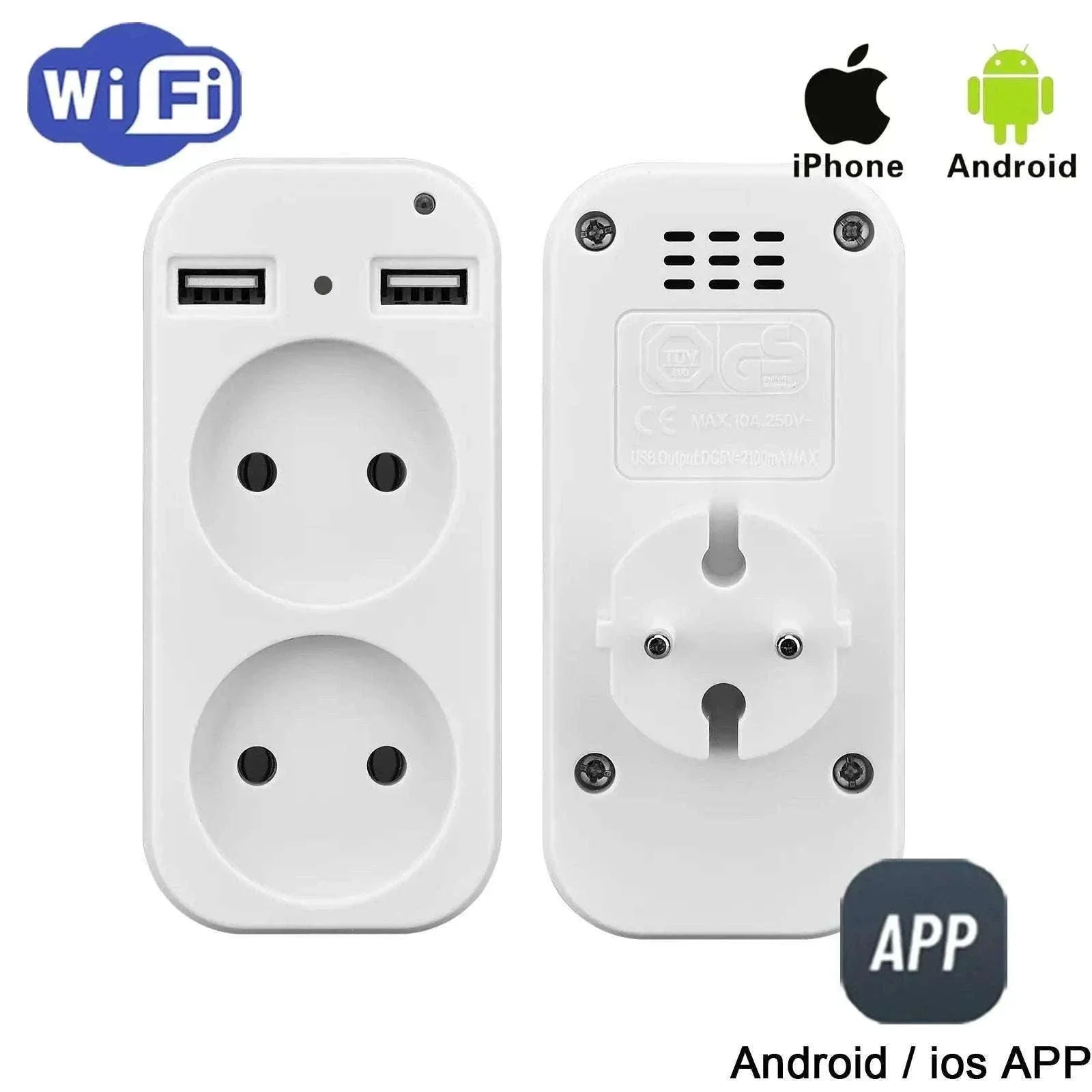 WiFi Control Socket with Dual USB Ports for Home Use - Image 9