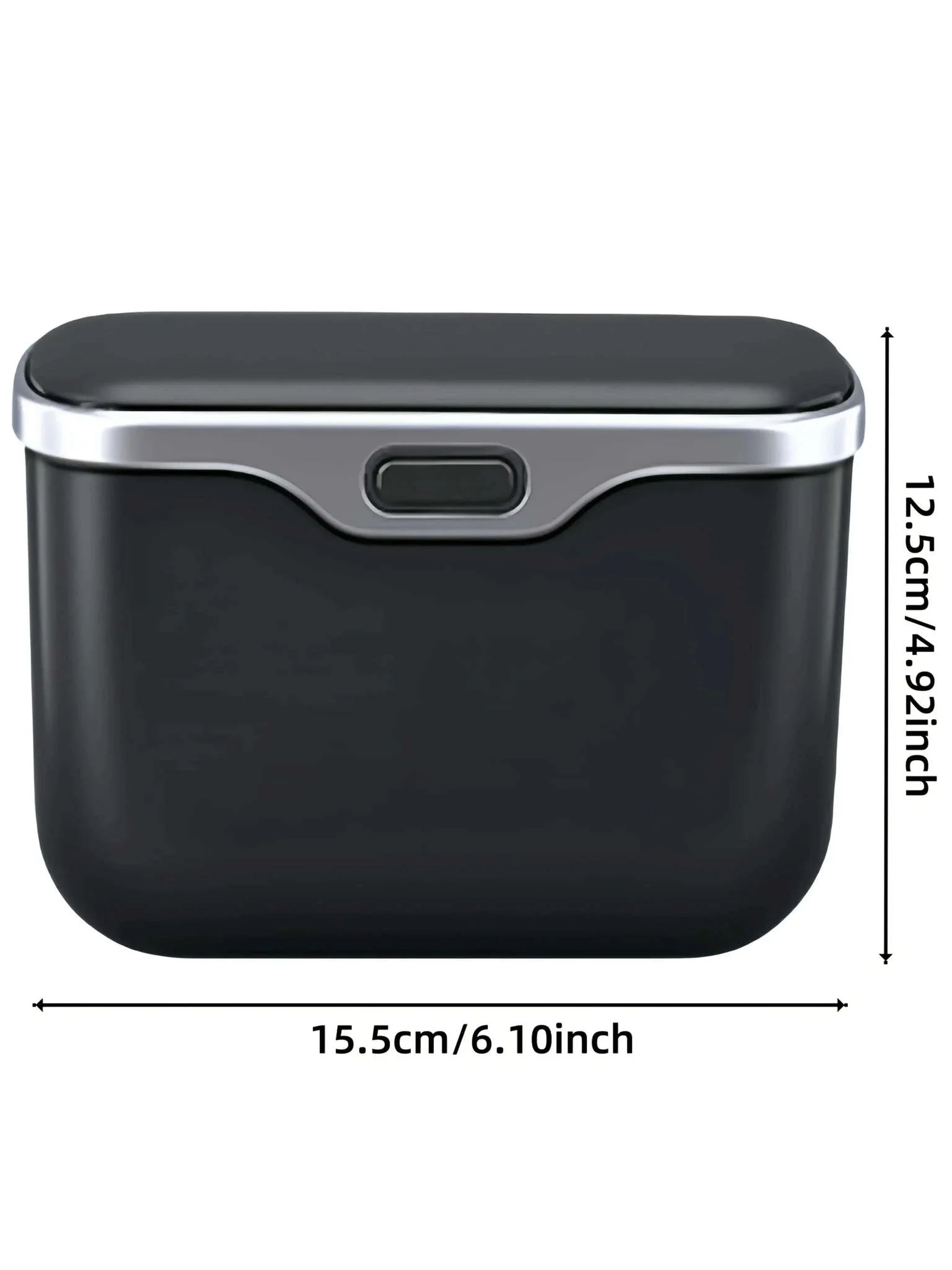 Multifunctional Car Trash Can with Lid Button - Image 7