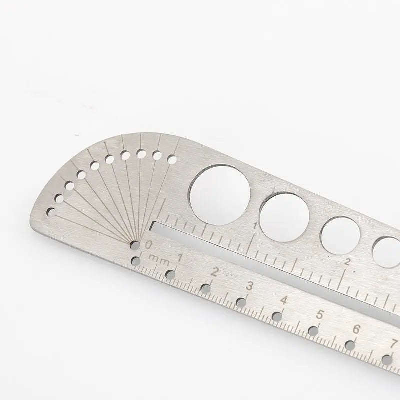 Stainless Steel Angle Protractor Ruler for Precise Measuring - Image 12