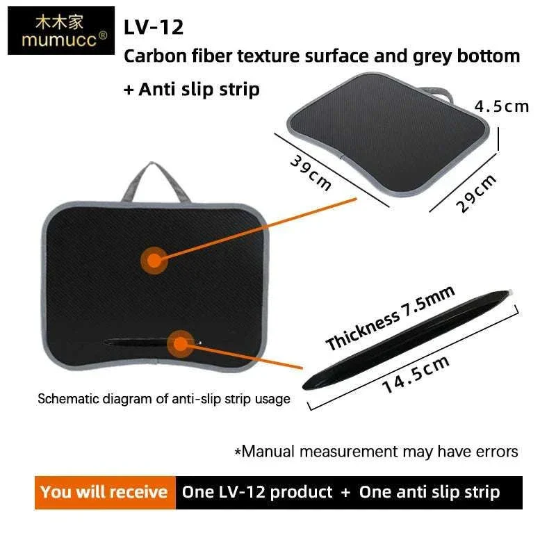 Cushioned Laptop Lap Desk with Wood Surface & Built-In Mouse Pad - Image 53