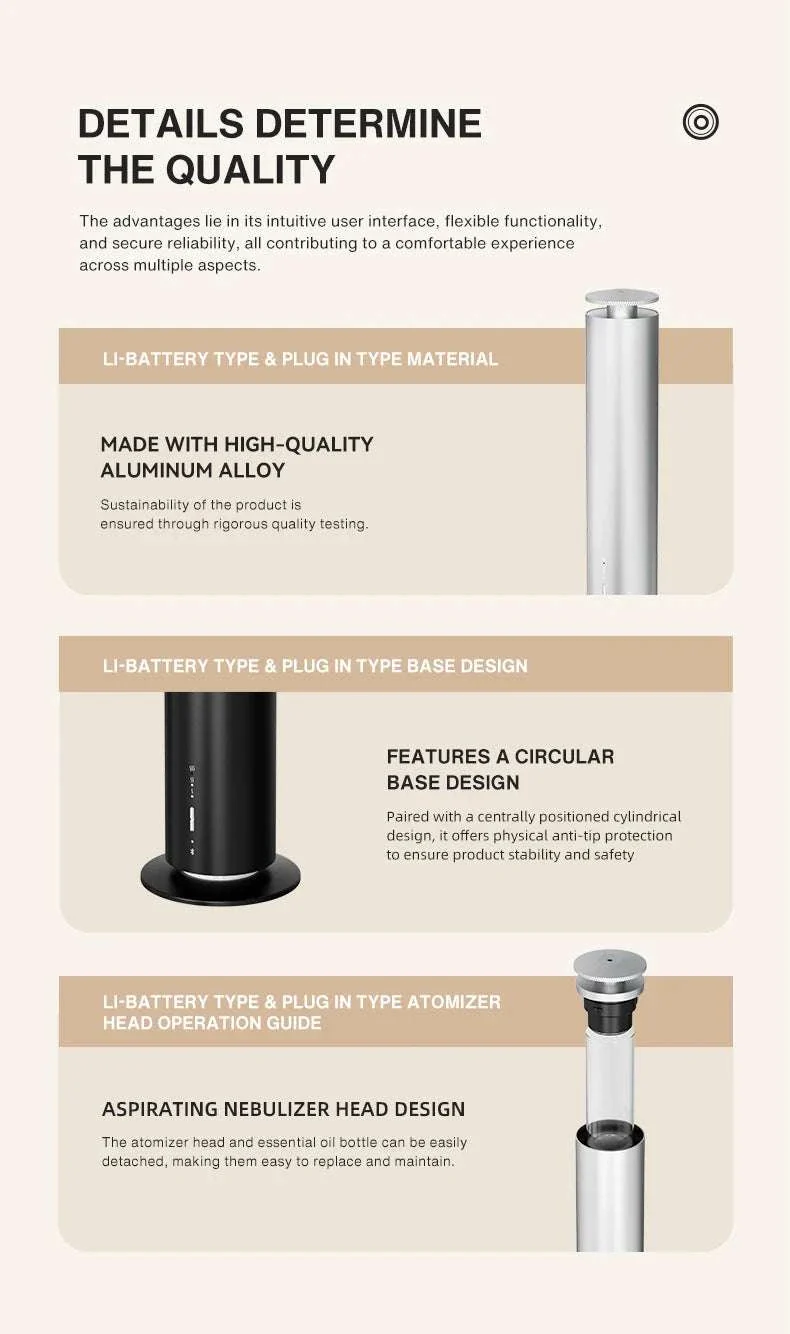 Smart Essential Oil Diffuser 120ml Quiet Aromatherapy Machine - Image 9