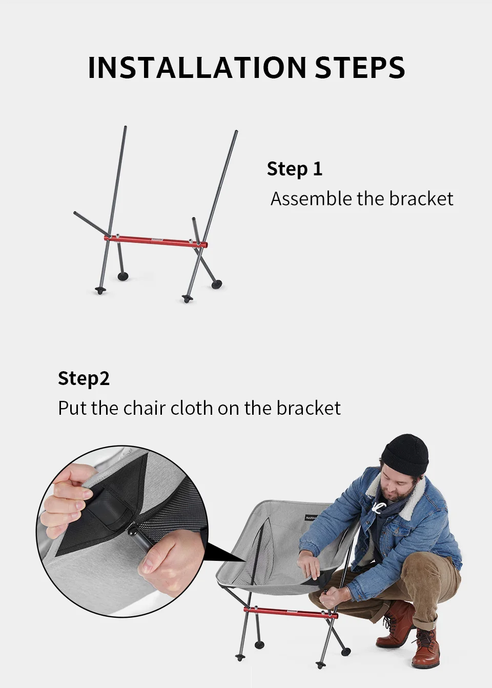 Naturehike Ultralight Folding Camping Chair for Outdoor Use - Image 15