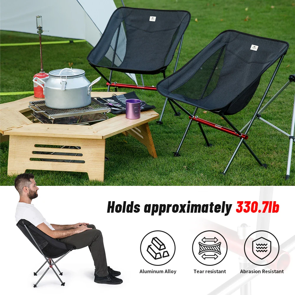 Naturehike Ultralight Folding Camping Chair for Outdoor Use - Image 2